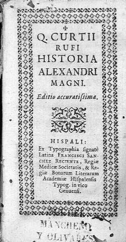 Q. Curtii Rufi Historia Alexandri Magni...