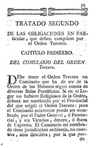 [Tratado Segundo. De las obligaciones en particular, que deben cumplirse...] 39