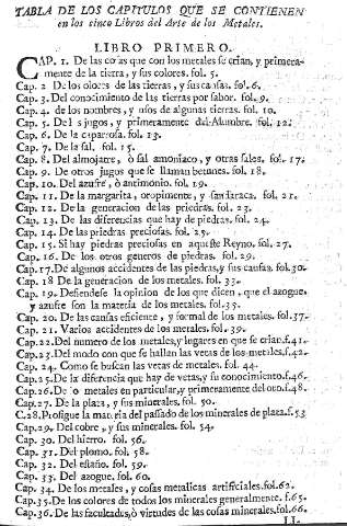 Tabla de los capitulos...