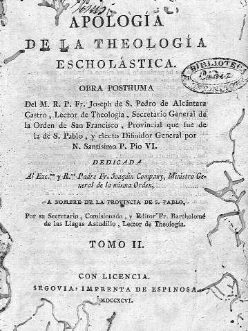Apología de la Theología Escholástica. Tomo II