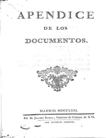 Apendice de los Documentos
