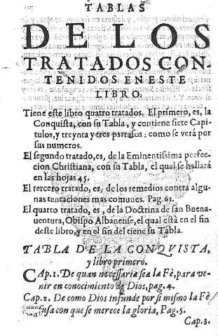 Tablas de los Tratados...