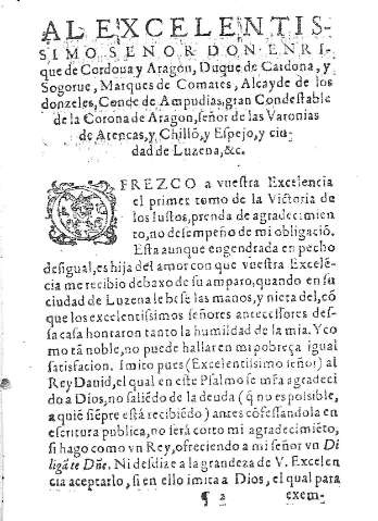 Al excelentissimo Señor Don Enrique de Cordova y Aragon,...