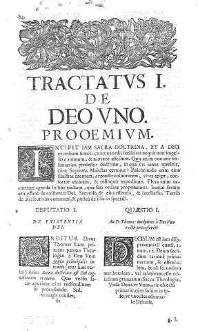 [Tractatus I. De Deo uno y Disputatio I] 64