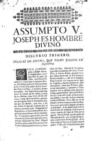 [Assumpto V] 467