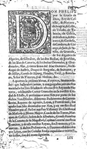 [Don Phelipe por la Gracia de Dios,...] A