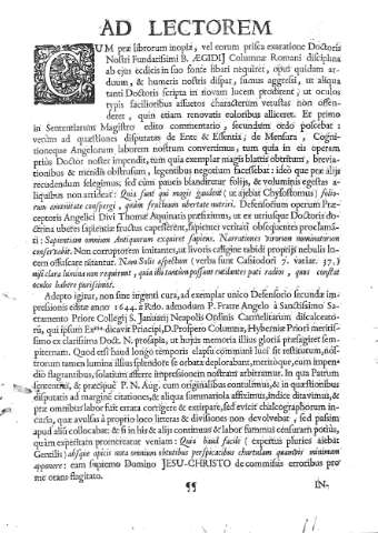 Ad Lectorem
