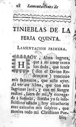 [Lamentaciones de la Feria quinta] 28