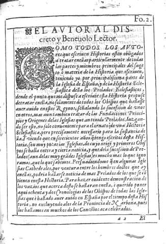 [El Autor al discreto y benevolo Lector] 2