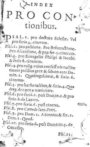 Index pro contionibus