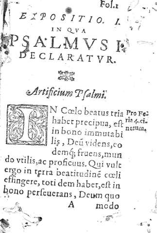 [Psalmus I] 1