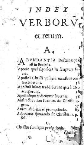 Index verborum et rerum...