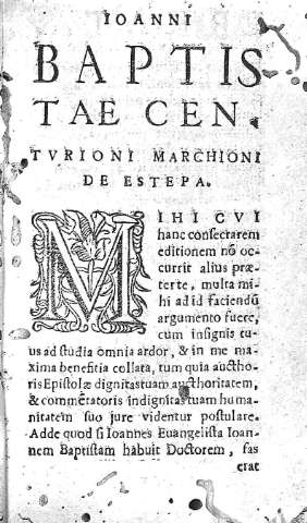Ioanni Baptistae Centurioni...