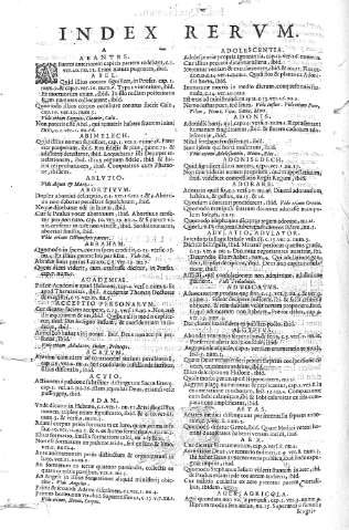 Index rerum