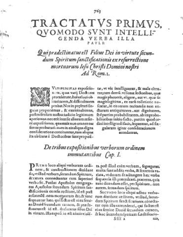 [Tractatus Primus, quomodo sunt intelligenda...] 763