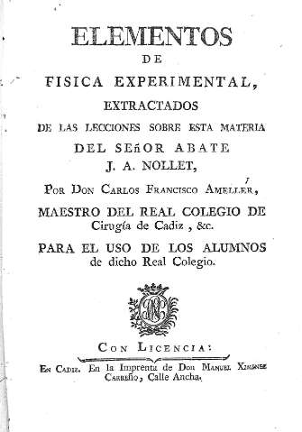 Elementos de Fisica Experimental, extractados de las lecciones...