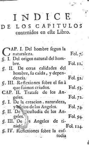 Indice de los capitulos...