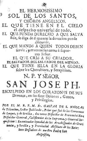 El hermosissimo Sol de los Santos, y Choros Angelicos, el que tiene en el cielo el despacho...