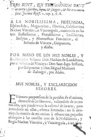 Tres Sunt, qui testimonium dant in terta; spiritus, aqua,...