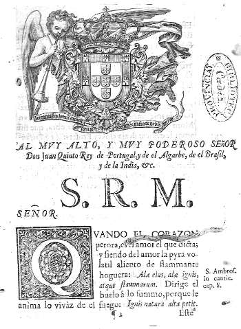Al muy alto, y muy poderoso Señor Don Juan Quinto Rey...