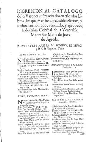 Disgression al Catalogo de los Varones ilustres citados en estos dos Libros,...