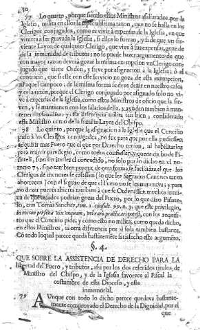 4. Que sobre la assistencia de Derecho para la libertad del Fuero, y tributos,...