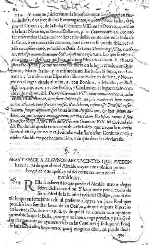 7. Se satisface a algunos argumentos que pueden hazerse, yà de que obrò el Alcalde mayor...