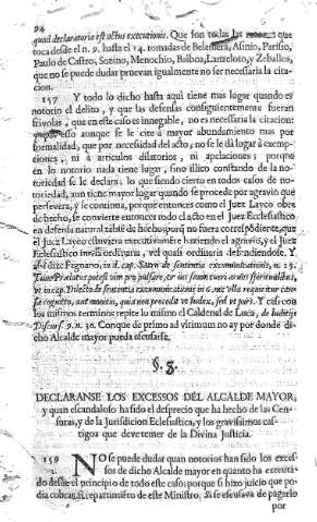 8. Declaranse los excessos del Alcalde Mayor y quan escandalo ha sido el desprecio...