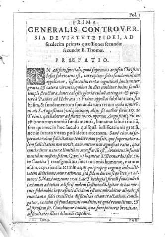 [Prima Generalis Controversia...] 1