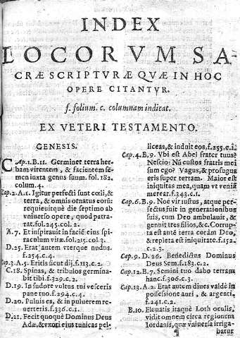 Index Locorum Sacrae quae...
