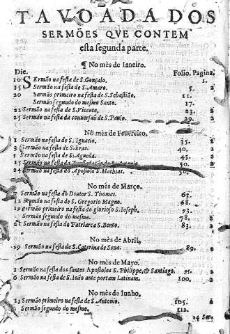 Tavoada dos sermoes que contem...