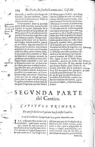 [Segunda Parte del Cantico] 324