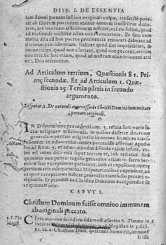 Disputatio II
