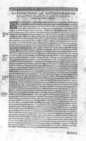 Illustrissimo, ac reverendissimo D.D. Alphonso Acastelbranco...