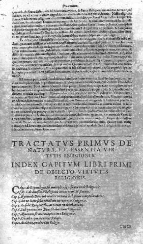 [Tractatus Primus de natura, et essentia virtutis religionis y Liber Primus] 2