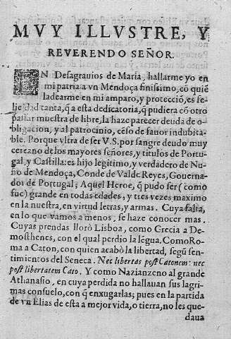 Muy illustre, y reverendo Señor