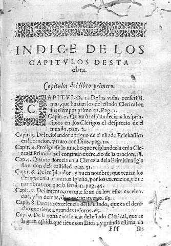 Indice de los capitulos...