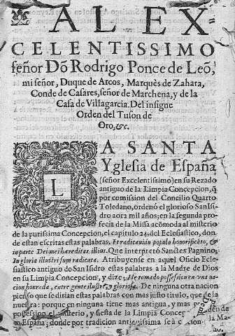 Al excelentissimo señor D. Rodrigo Ponce de Leon...