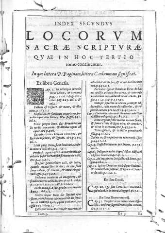 Index Secundus