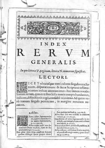 Index Rerum