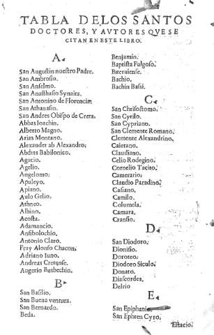 Tabla delos Santos Doctores,...