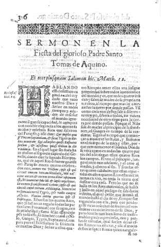 [Sermon en la Fiesta del glorioso Padre Santo Tomas de Aquino] 316