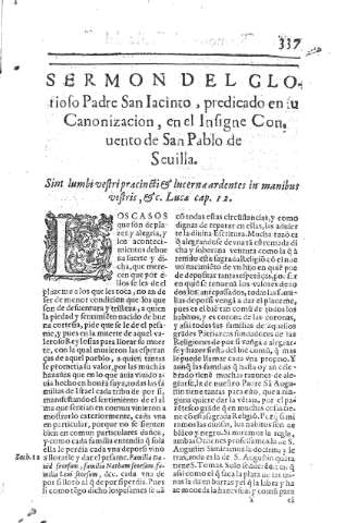 [Sermon del Glorioso Padre San Iacinto,...] 337