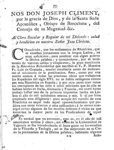 [Nos Don Joseph Climent, ...] I