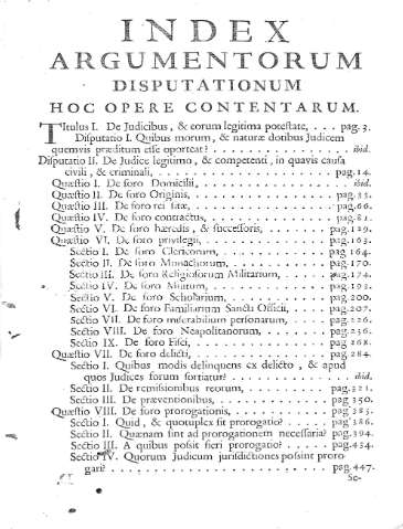 Index Argumentarum...