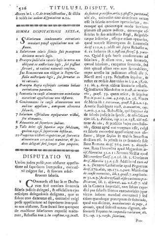 [Disputatio VI] 526