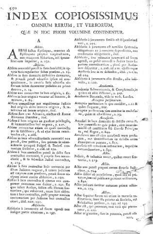 [Index Copiosissimus omnium rerum, et verborum...] 550