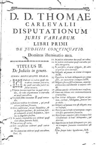 [Libri Primi y Titulus II] 1