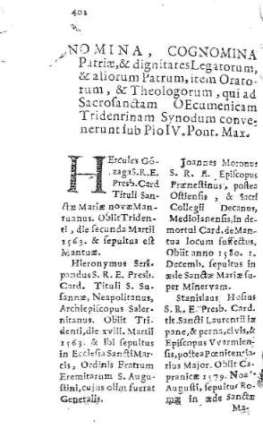 [Nomina, cognomina Patriae, & dignitates...] 402