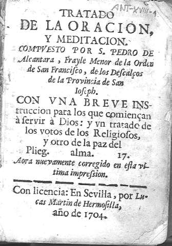 Tratado de la oracion, y meditacion
